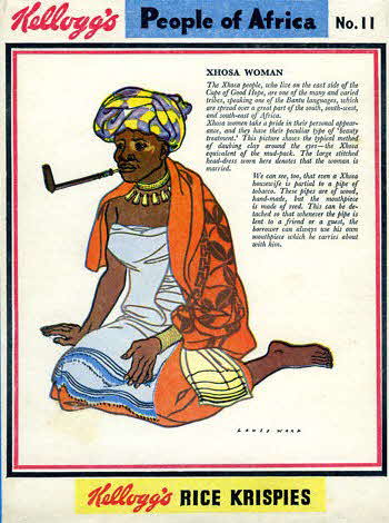 1953 Rice Krispies People of Africa No 11 Xhosa Woman (betr)
