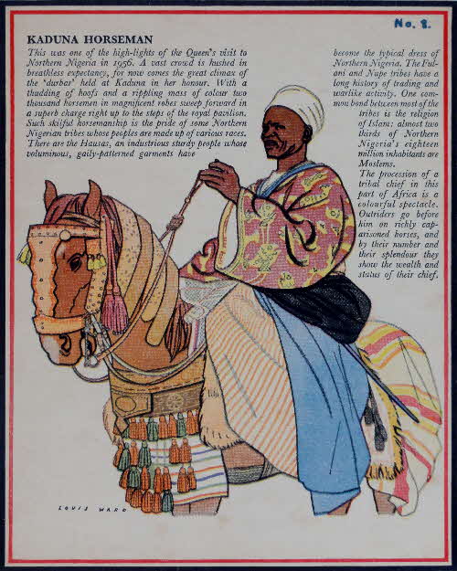 1953 Rice Krispies People of Africa No 8 Kaduna Horseman