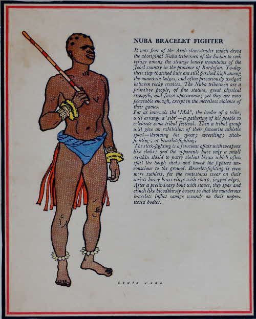 1953 Rice Krispies People of Africa No Nuba Bracelet Fighter