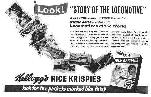 1961 Rice Krispies Story of the Locomotive 2nd series