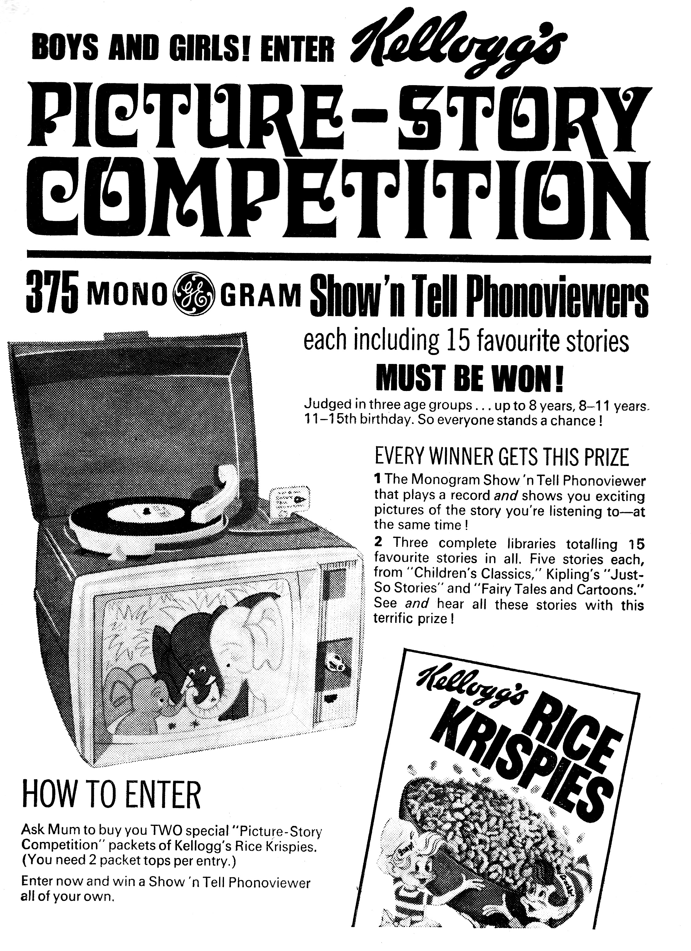 1968 Rice Krispies Picture Story Competition