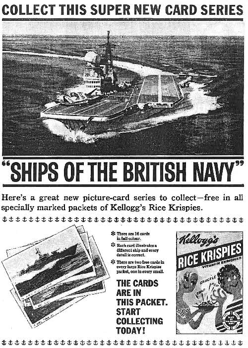 1962 Rice Krispies Ships of British Navy