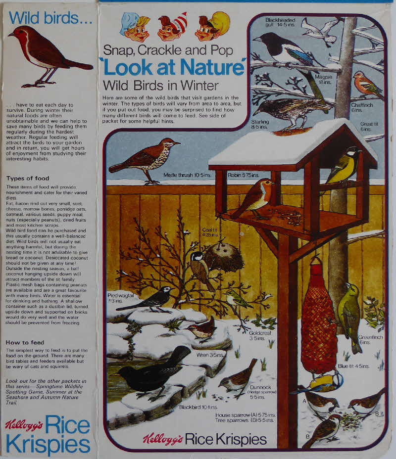 1970s Rice Krispies Look at Nature Activity Packs Winter