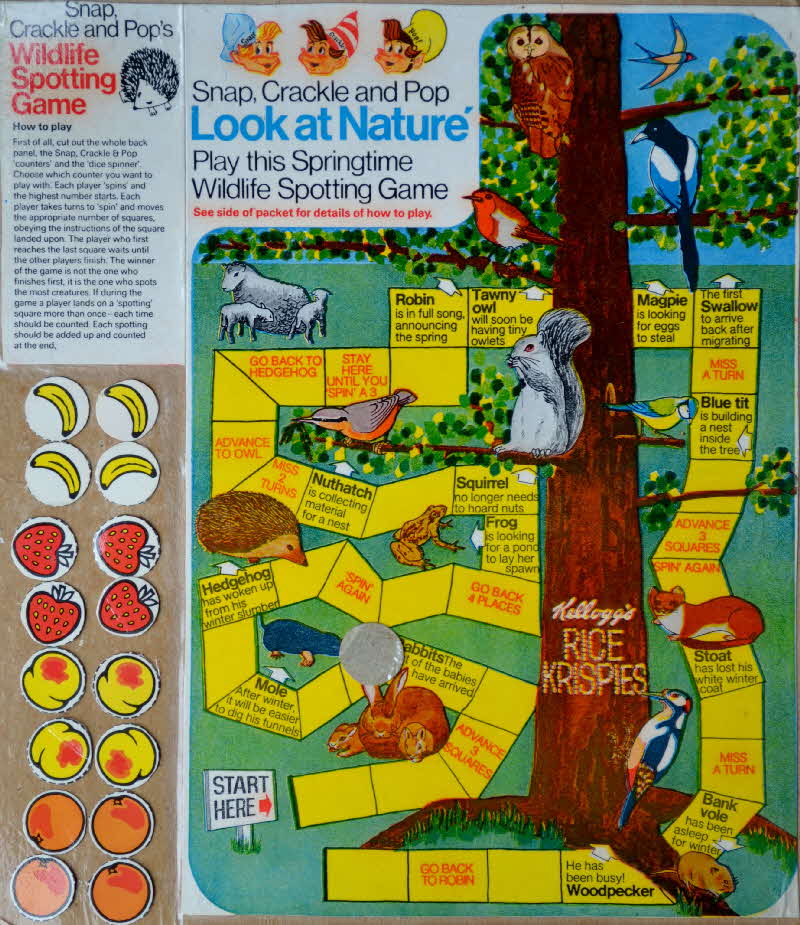 1970s Rice Krspies Look at Nature Game Springtime