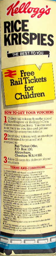 1982 Rice Krispies Free Childrens Rail Tickets (1)