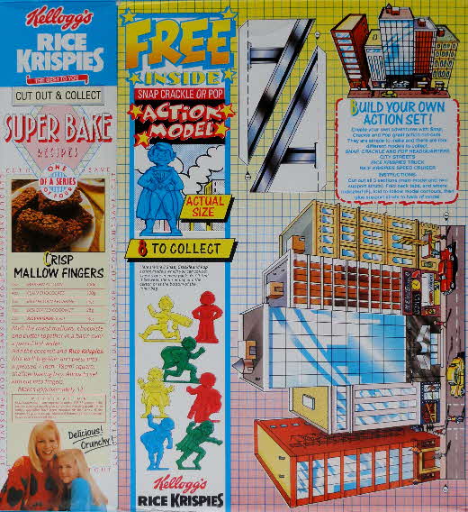 1989 Rice Krispies Super Hero Action Model Building &  recipe