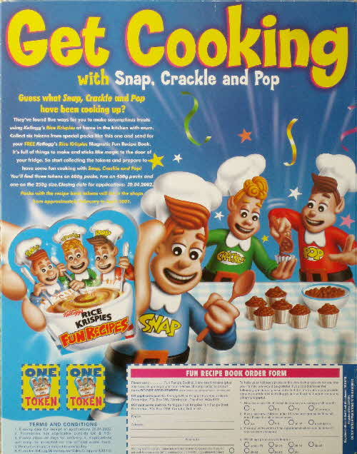 2000 Rice Krispies Get Cooking Magnetic Fun Recipe Book