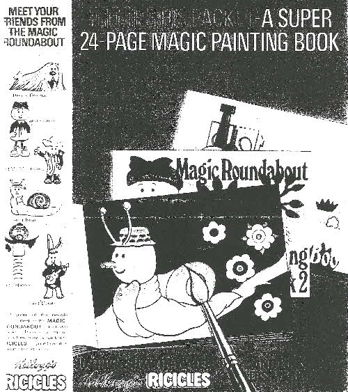 1969 Ricicles Magic Roundabout Magic Painting Book (betr)
