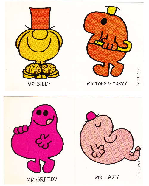 1976 Coco Krispies Mr Men Stickers (1)