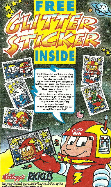 1990 Ricicles Capt.Rik Glitter stickers