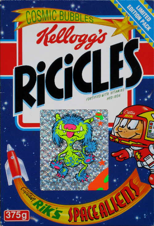 1994 Ricicles Space Alien stickers (2)