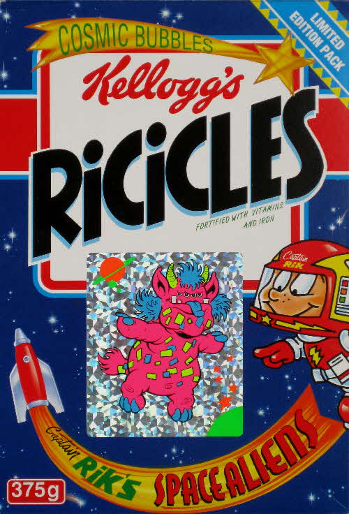 1994 Ricicles Space Alien stickers (3)