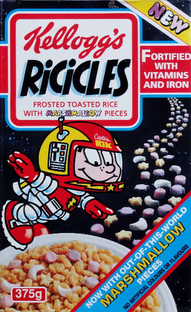 1991 Ricicles & Marshmellow Space Glow Stickers