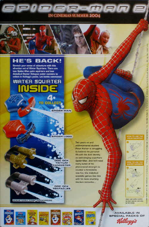 2004 Ricicles Spiderman 2 Water Squirter