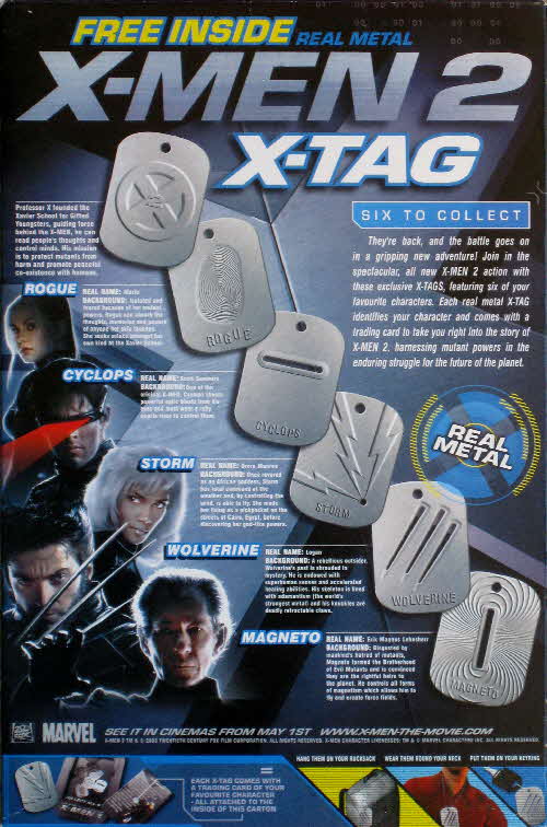 2003 Ricicles X Men 2 X Tags