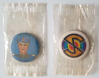 1968 Sugar Smacks Captain Scarlet Spectrum Badges