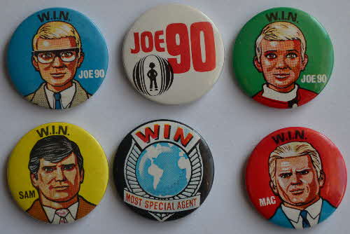1968 Sugar Smacks Joe 90 Badges1