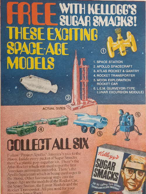 1969 Sugar Smacks Space Age Models1