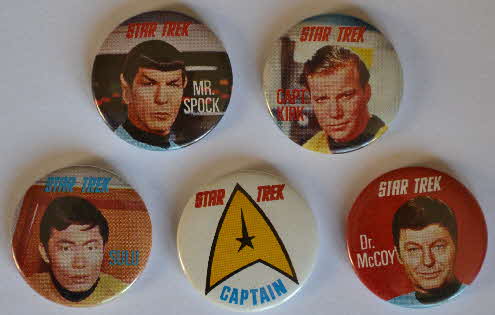 1969 Sugar Smacks Star Trek Badges