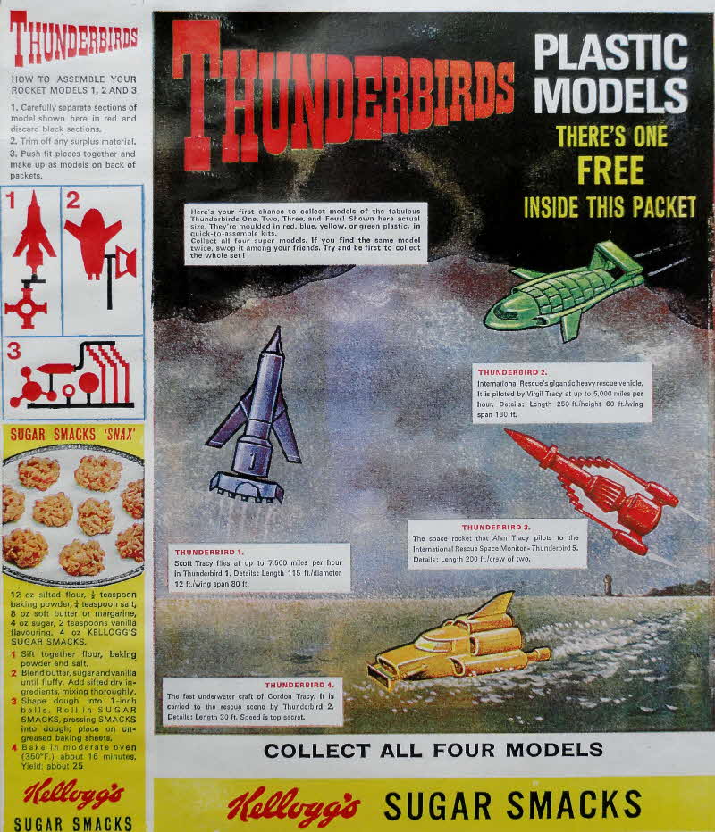 1966 Sugar Smacks Thunderbird Models