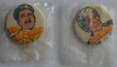1971 Sugar Smacks Dr Who badges back - Mint