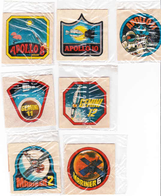 1970 Sugar Smacks Space Mission badges2