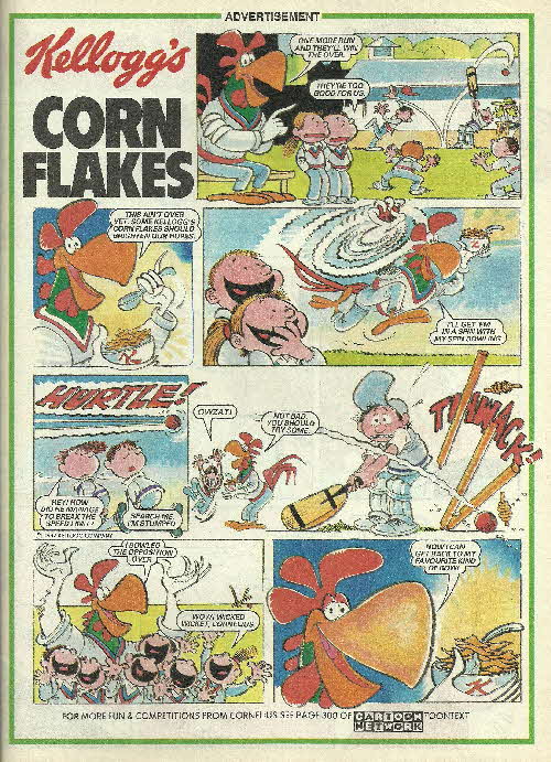 1997 Cornflakes Comic - Cricket