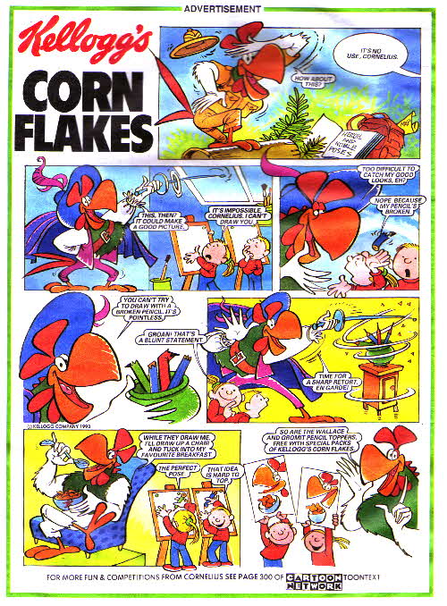 1998 Cornflakes Art comic strip