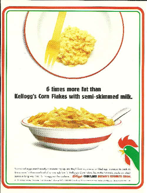 1997 Cornflakes 6 times more fat