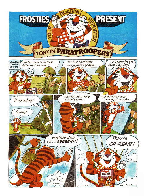 1976 Frosties Paratroop Ad