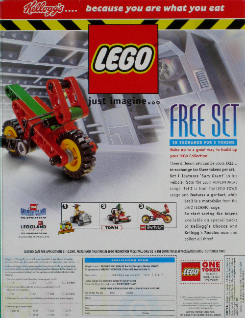 1998 Chocos Lego Sets offer