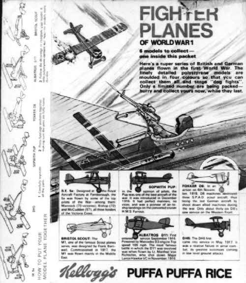 1972 Puffa Puffa Rice Fighter Planes WW1 (betr)
