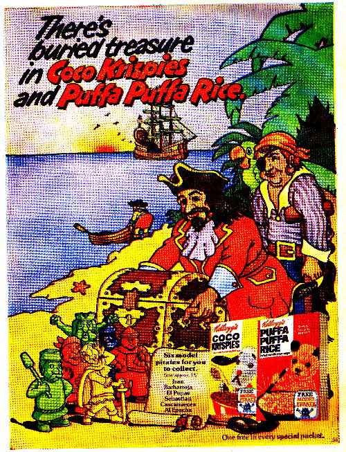 1974 Coco Krispies Model Pirates
