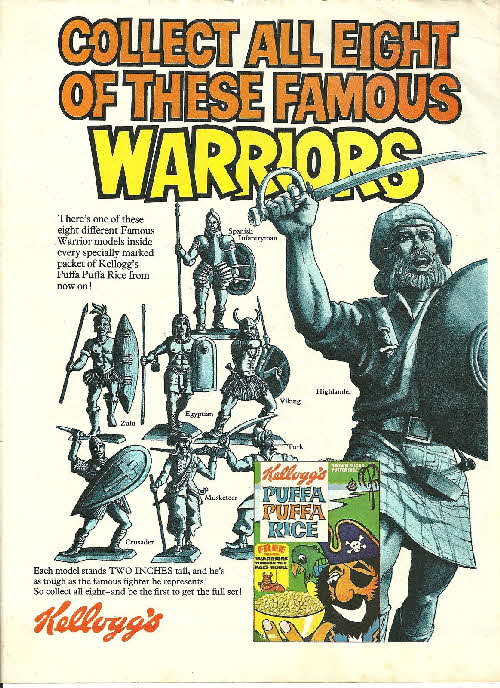 1971 Puffa Puffa Rice Warriors of the World