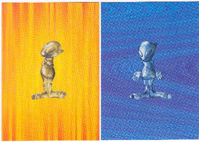 1999 Sugar Puffs Aliens postcards 1