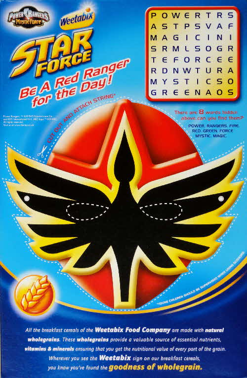 2007 Weetabix Star Force New back