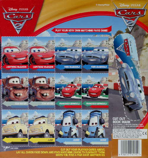 2011 Weetabix Cars 2 Matching Pairs Game