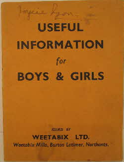1930s Weetabix Useful Information Booklet (1)