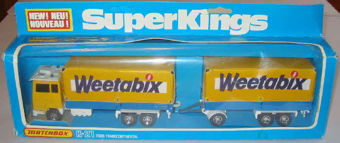1979 Weetabix Matchbox Superking K21 Ford Transcontinental Lorry