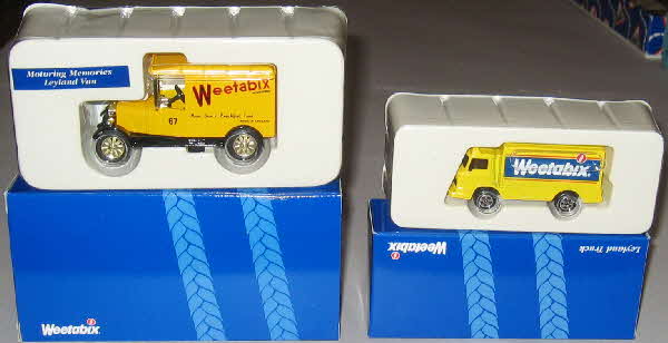 1998 weetabix Lorry Collection Motoring Memories Leyland Van & Leyland Truck