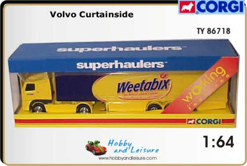 Weetabix Corgi Volvo Curtainside (betr)