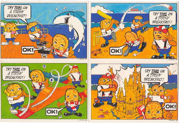 1983 Weetabix Neet Weet Beet Postcards 1