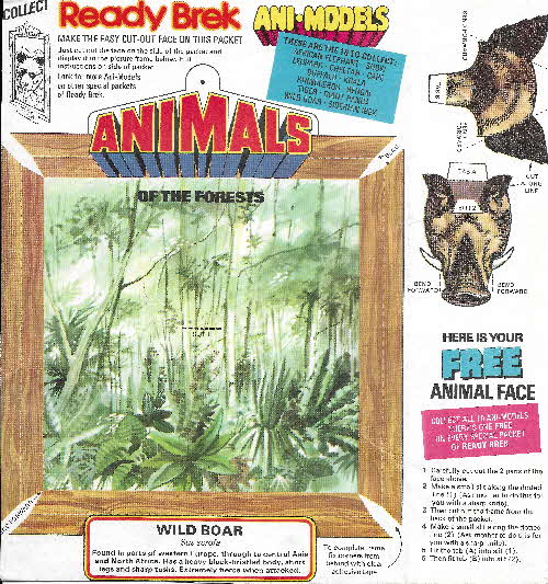 1970s Ready Brek Ani-Models (Wild Boar