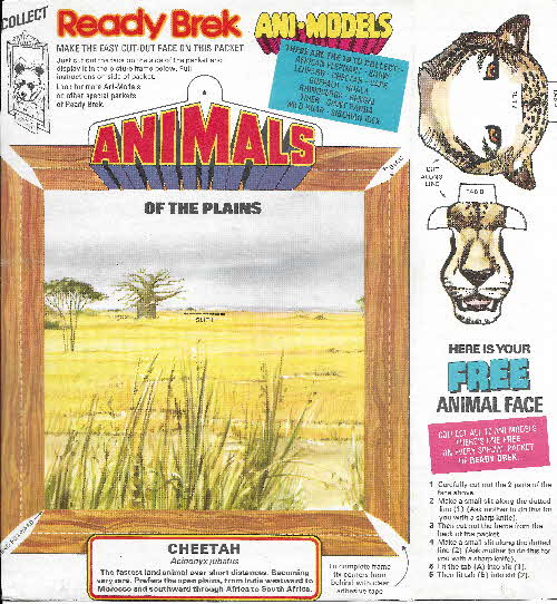 1970s Ready Brek Ani-Models Cheetah