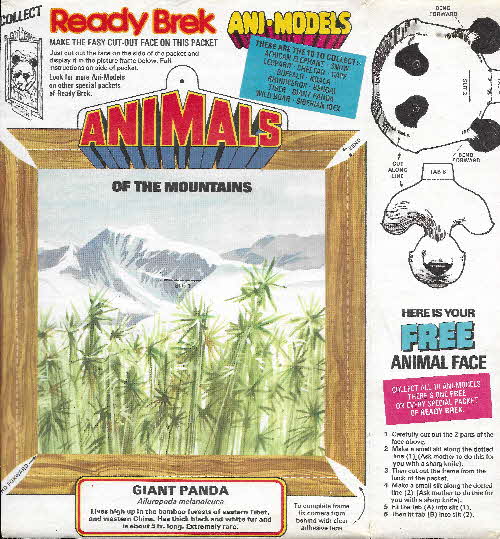 1970s Ready Brek Ani-Models Giant Panda