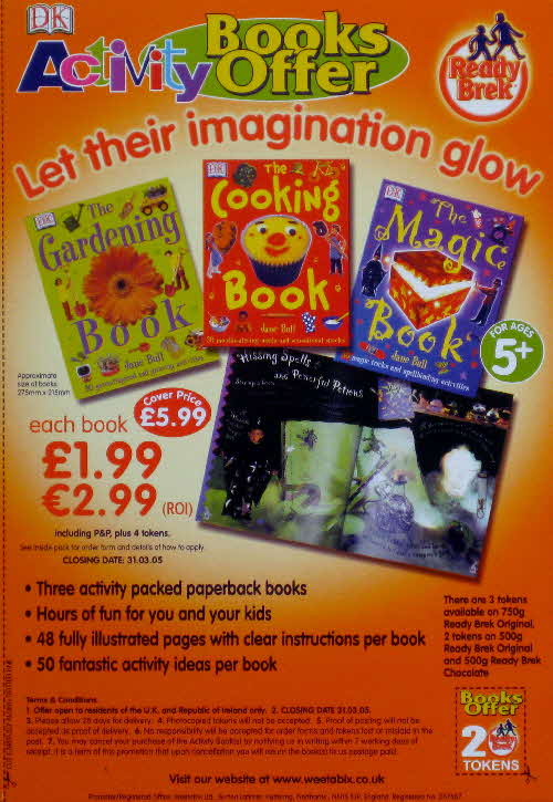 2004 Ready Brek Activity Books Offer