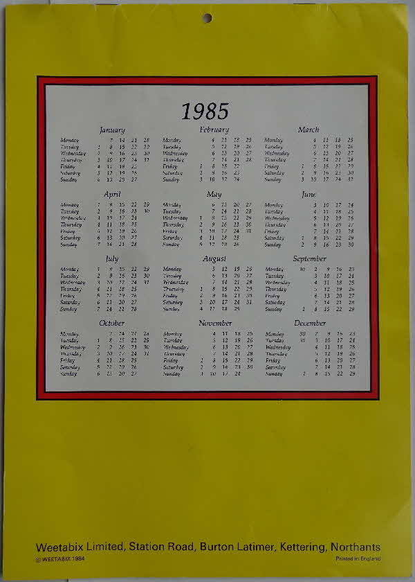 1985 Weetabix Weetagang Calendar (14)