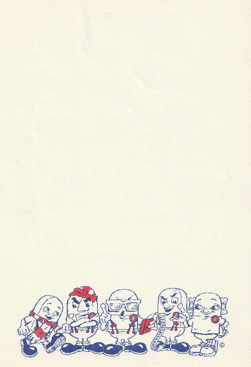 1985 Weetabix Weetagang Writing Paper