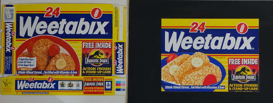 1993 Weetabix Jurassic Park packet Concept design