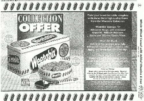1999 Weetabix Collection (betr)